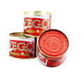 Organic Canned Tomato Sauce with Red Color, 28%~30% Brix Double Concentrated Processing